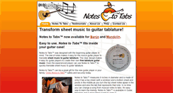 Desktop Screenshot of musictoguitartabs.net