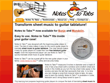Tablet Screenshot of musictoguitartabs.net